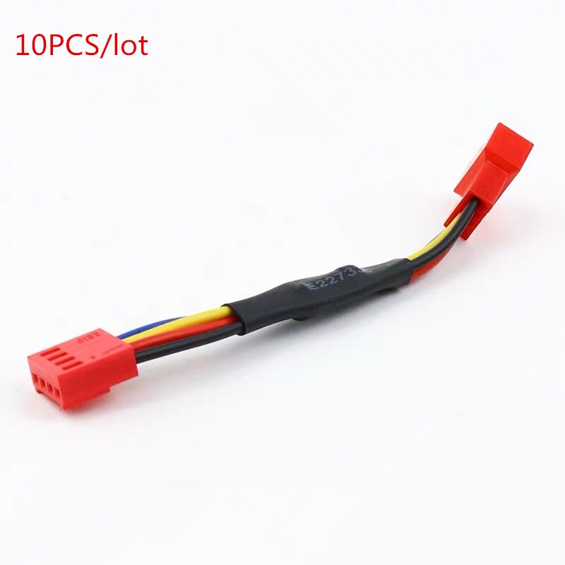 10 sztuk/partia rezystor wentylatora kabel 3 / 4 Pin męski na 3 / 4Pin złącze żeńskie zmniejszyć PC CPU wentylator prędkości hałas rezystor spowolnić kabel: 10pcs 4pin  red