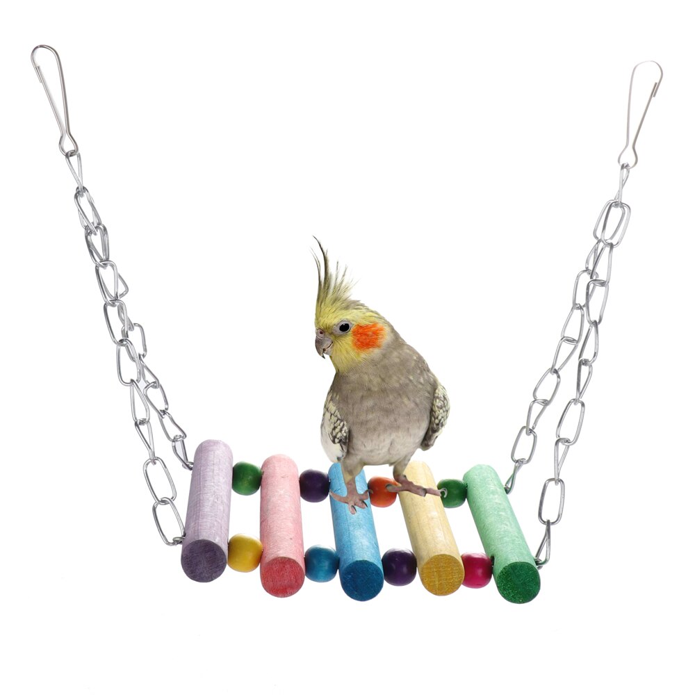 12 stk kombination papegøje legetøj sæt fugeartikler papegøje bid legetøj parakit interessant svingkugle klokke stående trænings legetøj
