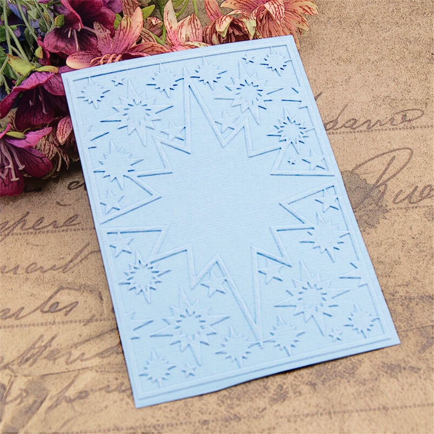 plastic clock template stars craft card making paper card album wedding decoration Embossing folders