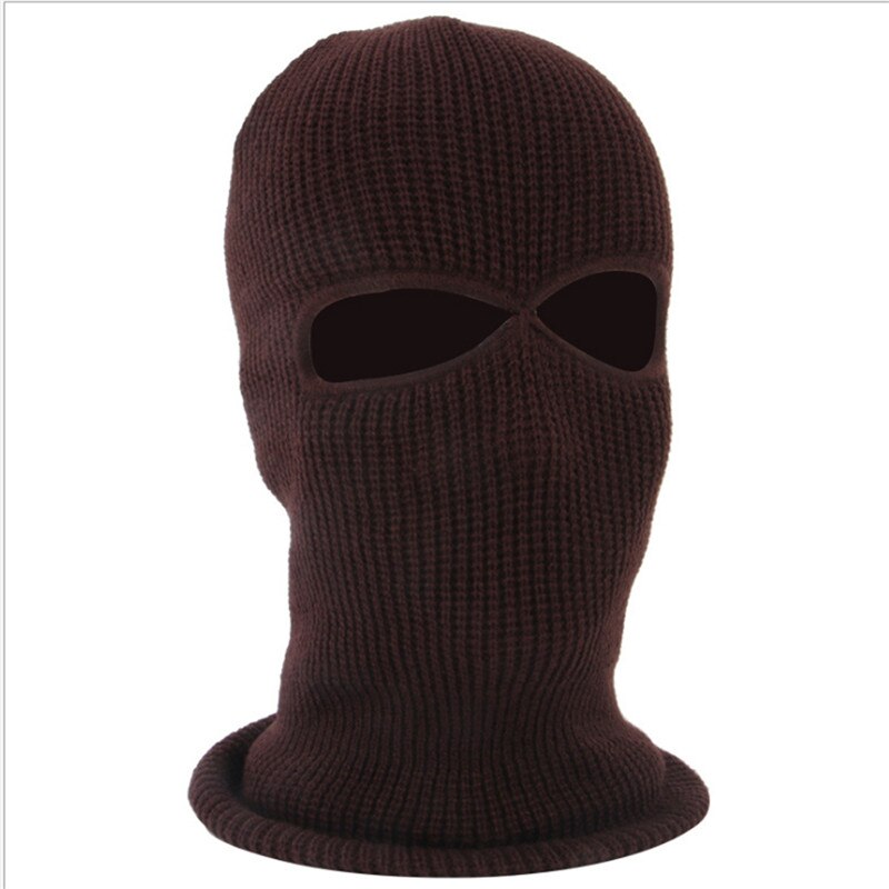 Femmes hommes coupe-vent tricot cou hiver Ski masque complet temps froid Sports de plein air cagoule chapeau masque