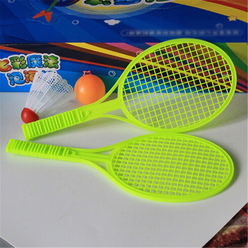 1 Paar Novelty Badminton Tennis Set Racket Ouder-Kind Sport Educatief Speelgoed Baby Sport Kid Baby Outdoor sport Willekeurige