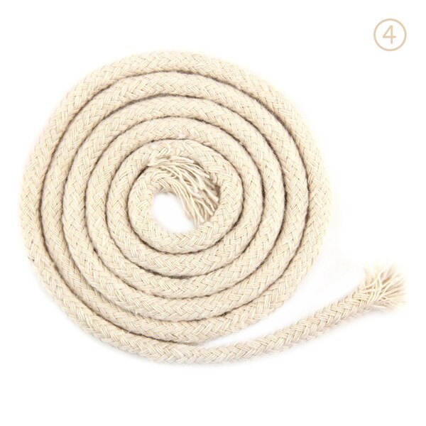 Ficelle colorée de 5mm, accessoires pour bricolage, cordon rond en coton pour vêtements, corde à dessin en macramé de 10 m/min/lot: Color No.4