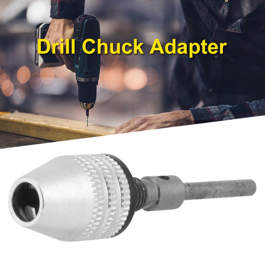 0.3-3.4mm Keyless Drill Chuck 2.35mm Round Shank Quick Change Adapter Converter Drill Chuck Adapter