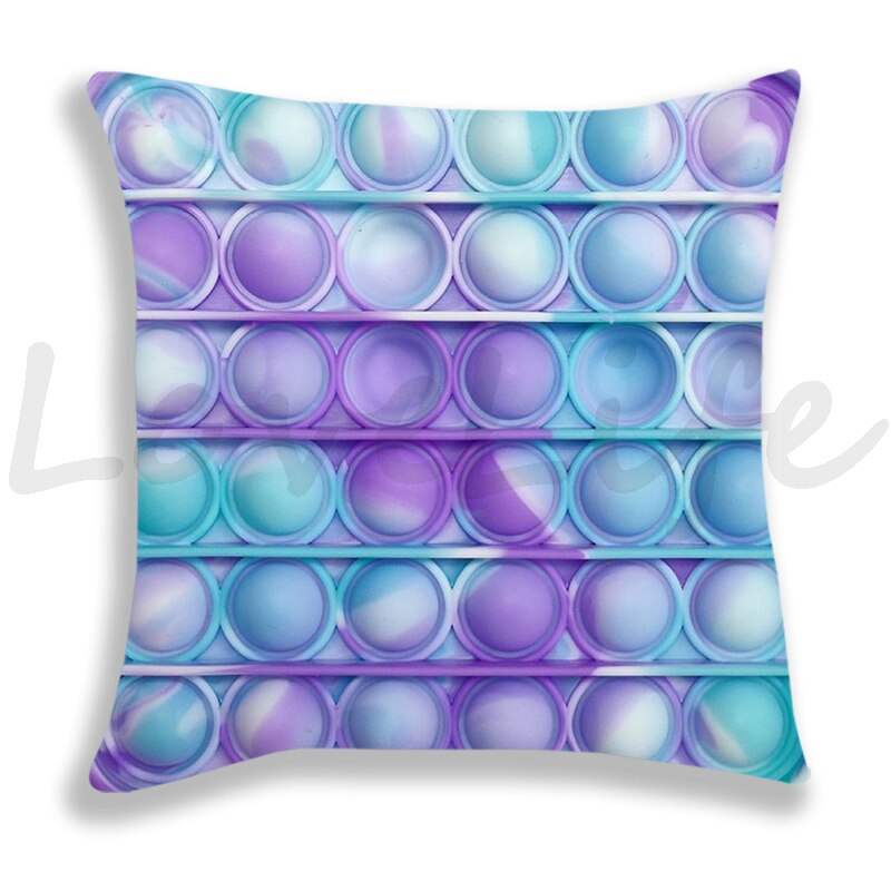 Pop Het Gedrukt Kussensloop Leuke Kussenhoezen Voor Fauteuil Bed Thuis Decoratieve Regenboog Kleur Kussensloop Kids kussensloop: 1