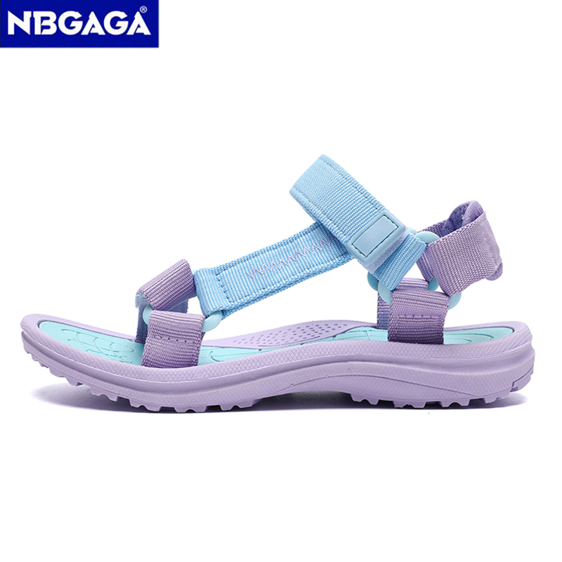 Summer Breathable Sport Sandals for Children Girls' Outdoor Beach Shoes Open-Toe Comfortable Walking Sandals Size 30-38