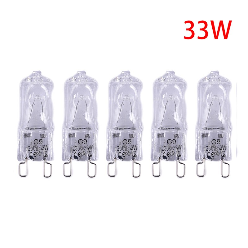 5 stk  g9 220v led pære 18w 28w 33w 35w halogen lampe super lys varm hvid: 33w