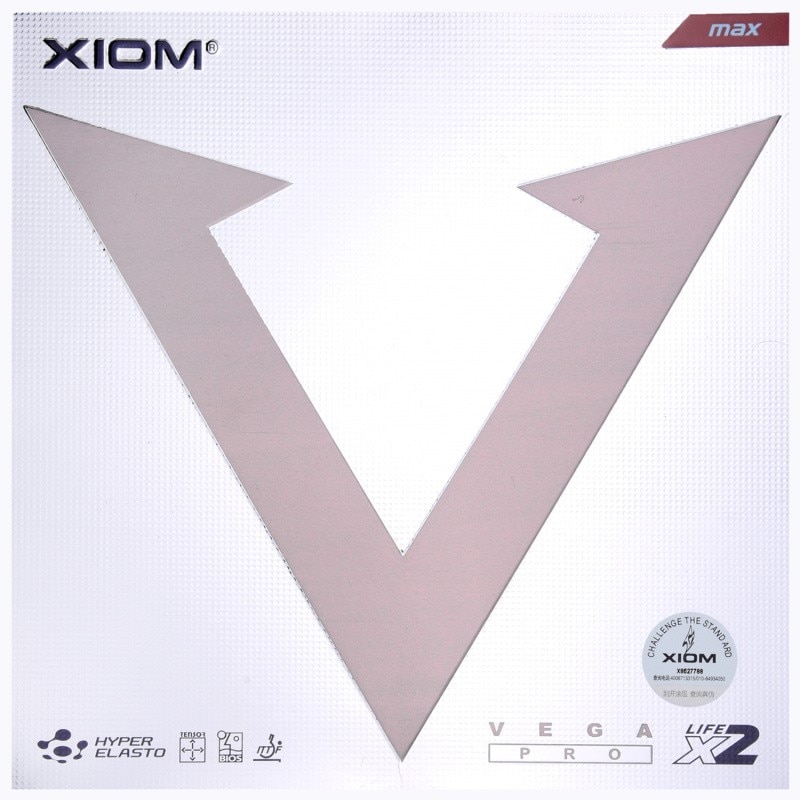 Original Xiom Vega Pro Carbo-negro esponja tabla tenis raqueta de goma Ping Pong Bat granos en Goma