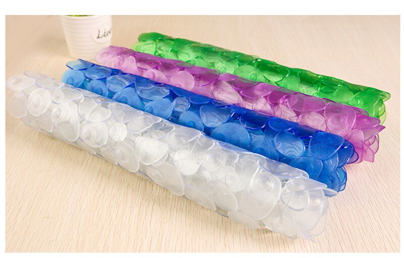 Antislip badmat met zuignap, waterdicht, pvc, veelkleurige matten, wasbare badmatten, badkamerbenodigdheden