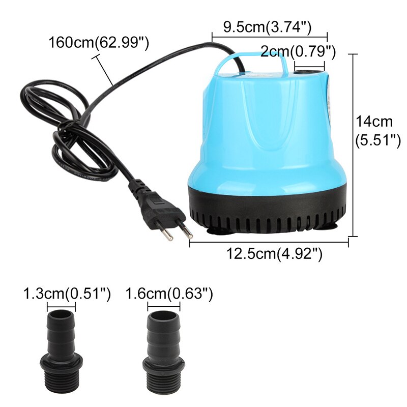 15W Dompelpomp Aquarium Circulatie Fish Pond Tank Uitloop Automatische Off Marin Temperatuurregeling Schoon MJJ88