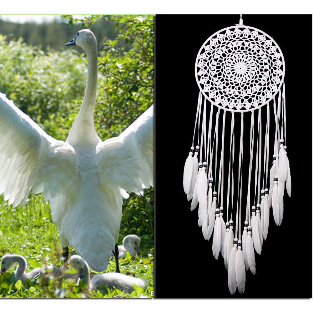 Heart Shape Handmade Dream Catcher Net With Feathers Wall Hanging Decorative Dreamcatcher Home Decoration Ornament dromenvanger: G