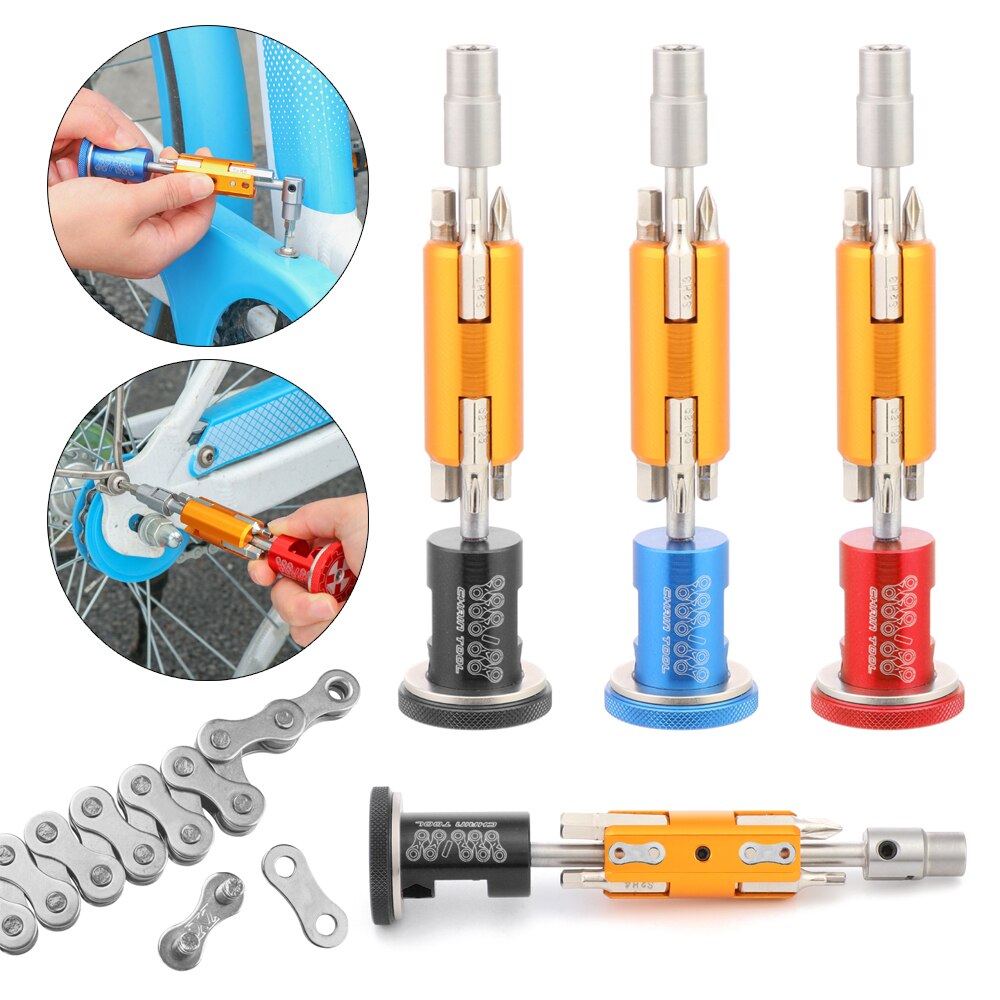 Portable Repair Kits Bike Multitool Mini Tool Set Adjustable Wrench Road and Mountain Bike Tool Kit 3mm 4mm 5mm 6mm T25