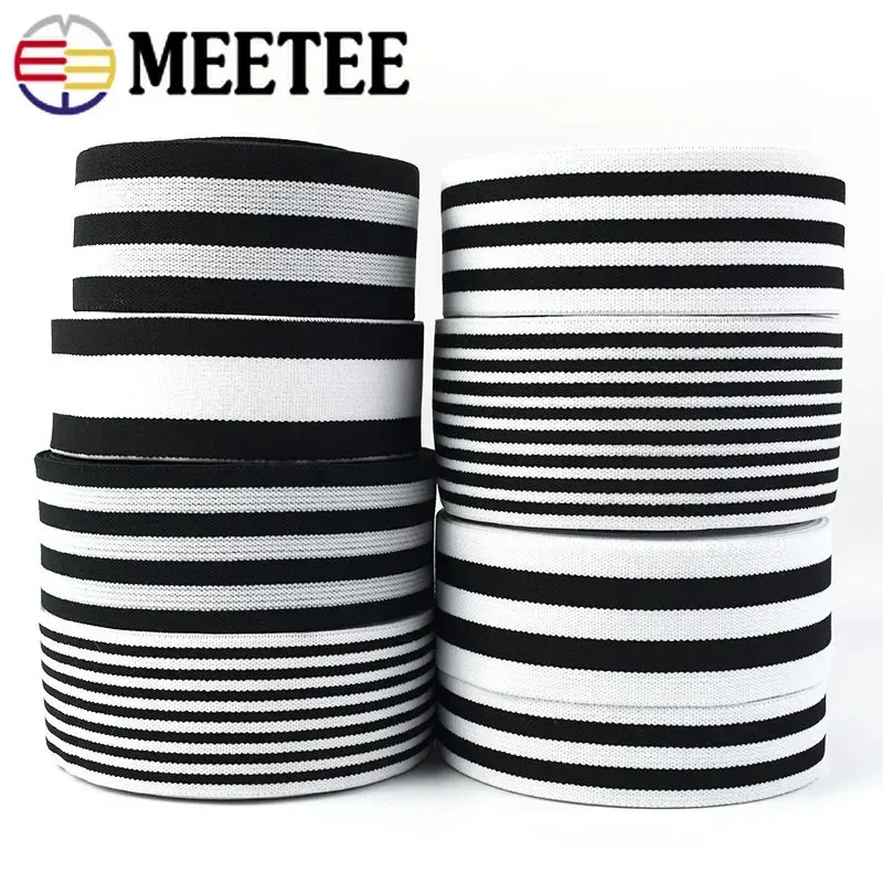 3/5/10M 25-50Mm Streep Elastische Band Webbing Voor Ondergoed Broek Elastiekjes Lint Elastiek Tape Diy Kleding Naaien Accessoire
