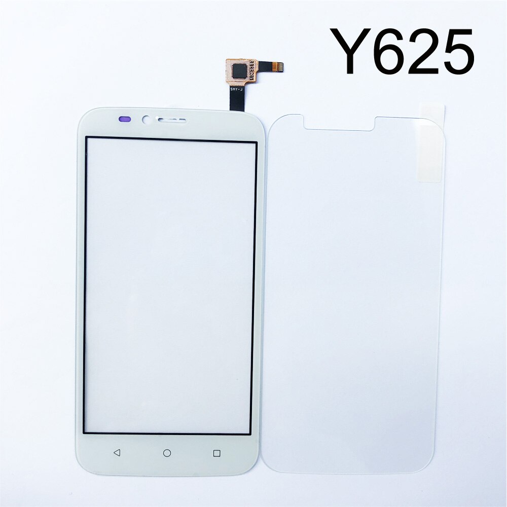 Touch Glass For Huawei Ascend Y530 Y540 Y541 Y560 Y625 Touch Screen Digitizer Pane Panel Replacement Free Tempered glass Film: Y625 White