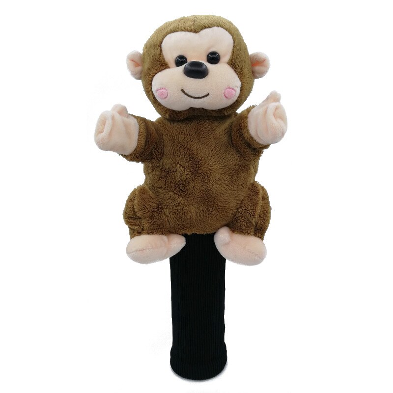 Cabeza de mono Golf cubierta de la cabeza del bosque de la calle 5 colores de la historieta Animal Golf accesorios mascota novedad lindo