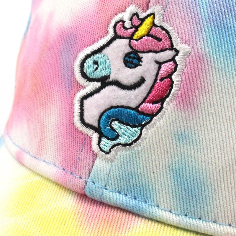 Mädchen Regenbogen Baseball Kappe Sommer Hüte Männer Frauen Snapback Cartoon Einhorn Basebaal Hut Kappe Für Mädchen Lässig Ausgestattet Casquette