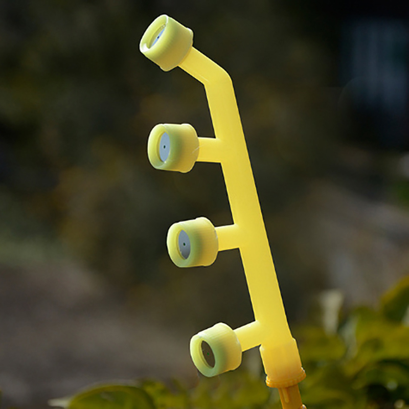 Waterirrigatie Sproeier met vier gaten Hydraulische bloementuin Sproeier met vier gaten