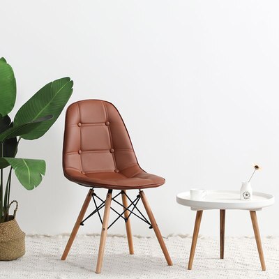 Ins Home Living Stoel Rugleuning Make-Up Kruk Kam Slaapkamer Nail Art Stoel Eenvoudige Luie Bureau Stoelen Кресло Для Отдыха: Brown Chair