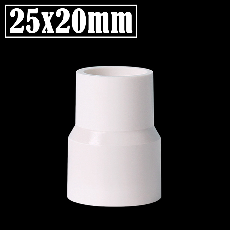 2 Stks/partij 20/32/40/50 20/25/32/40Mm Pvc Rechte Verminderen Connectors aquarium Fish Tank Adapter Tuin Watering Buis Connector: Bruin