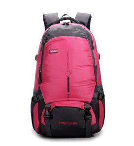 Chuwanglin 45L hommes voyage sac à dos sac à dos étanche hommes grande capacité mâle sac à dos cartable pochette d'ordinateur A5202: Rose chaud