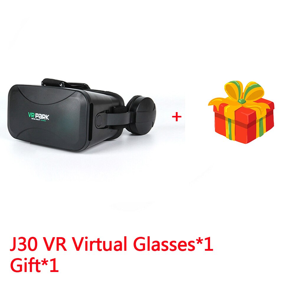 Immersive VR Game Equipment Head-mounted VR Virtual Reality 3D Glasses Audio-visual Integrated Mobile Phone 3D Cinema Helmet: Only J30 VR