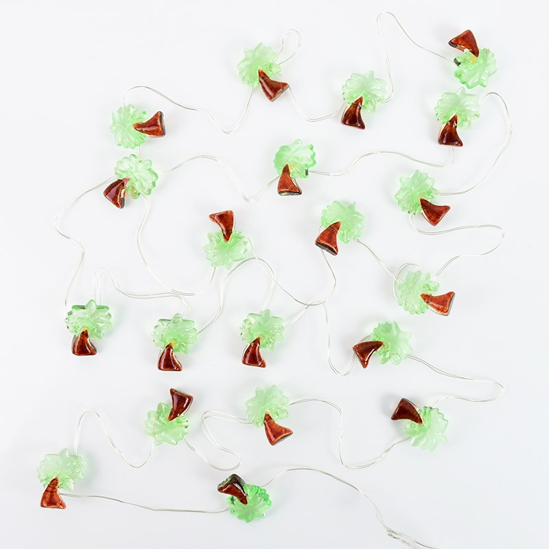 20LED 2M Flamingo String Lights Pineapple Unicorn Watermelon Shape LED Lamp Garland For Hawaii Wedding Birthday Party Home Decor: A03