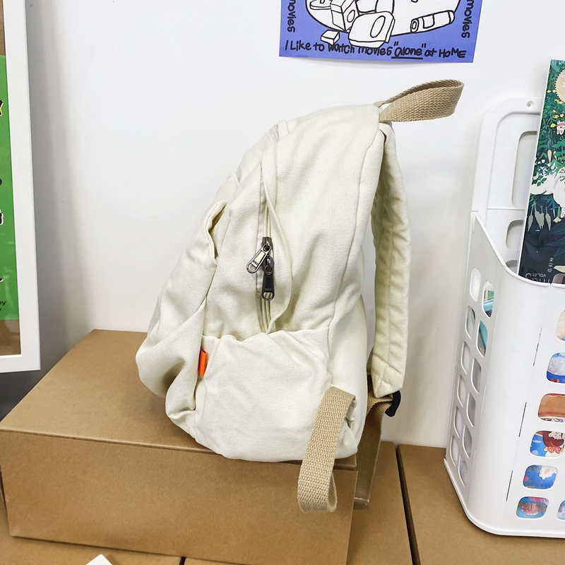 100% Baumwolle kleine Rucksäcke solide schwarz Freizeit oder Reisetaschen weiche Leinwand Pakete für Frauen hochwertige Tuch Umhängetaschen