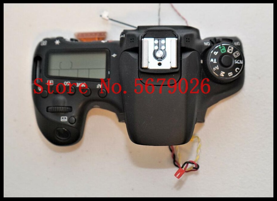 Couvercle supérieur LCD d'origine/couvercle Flash pour Canon pour pièce de réparation d'appareil photo numérique EOS 70D