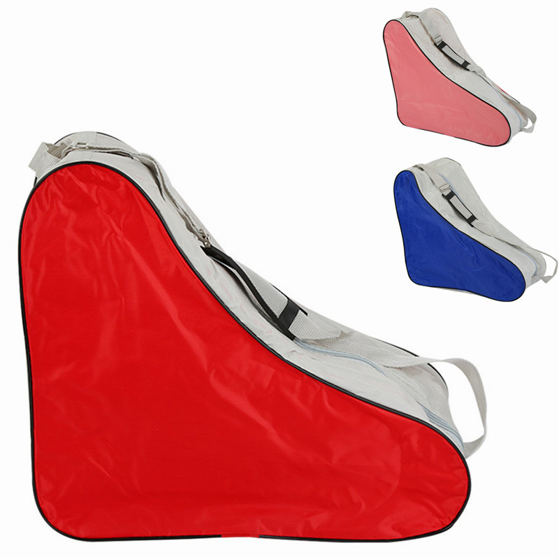 Justerbar rulleskøjtetaske udendørs sportsovertræk håndtasker holdbar bærbar trekant skulderrem skøjter dæktaske