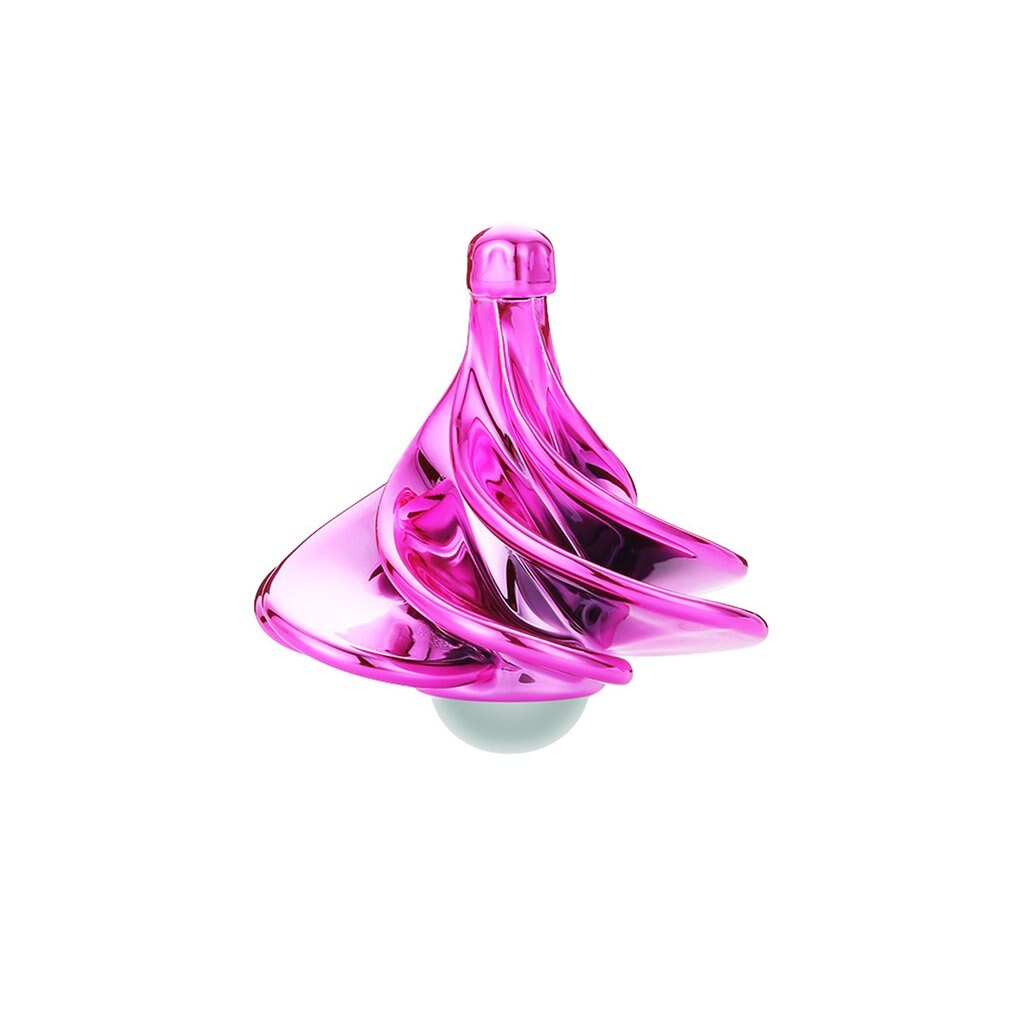 Air Aerodynamic Wind Gyroscope Blown Spin Silent Stress Relief Toys Office Set Decompression Toys WinSpin Wind Fidget Spinner: Pink