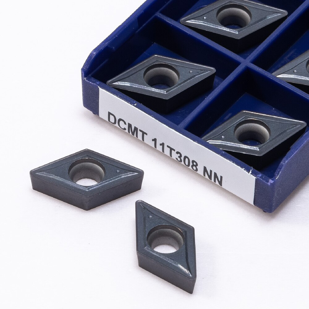 DCMT11T304 DCMT11T308 NN LT10 Hartmetall Einsätze Drehmaschine Cutter Drehen DCMT 11T304/ 11T308 CNC Maschine Schneiden Werkzeuge Wolfram Kohlenhydrate