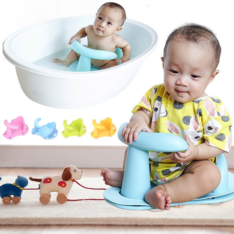 Baby Bathtub Ring Seat Infant Child Toddler Kids AntiSlip Chair Tub Seat Baby Bathtub Pad Mat Chair Baby Care Child Bathing Seat