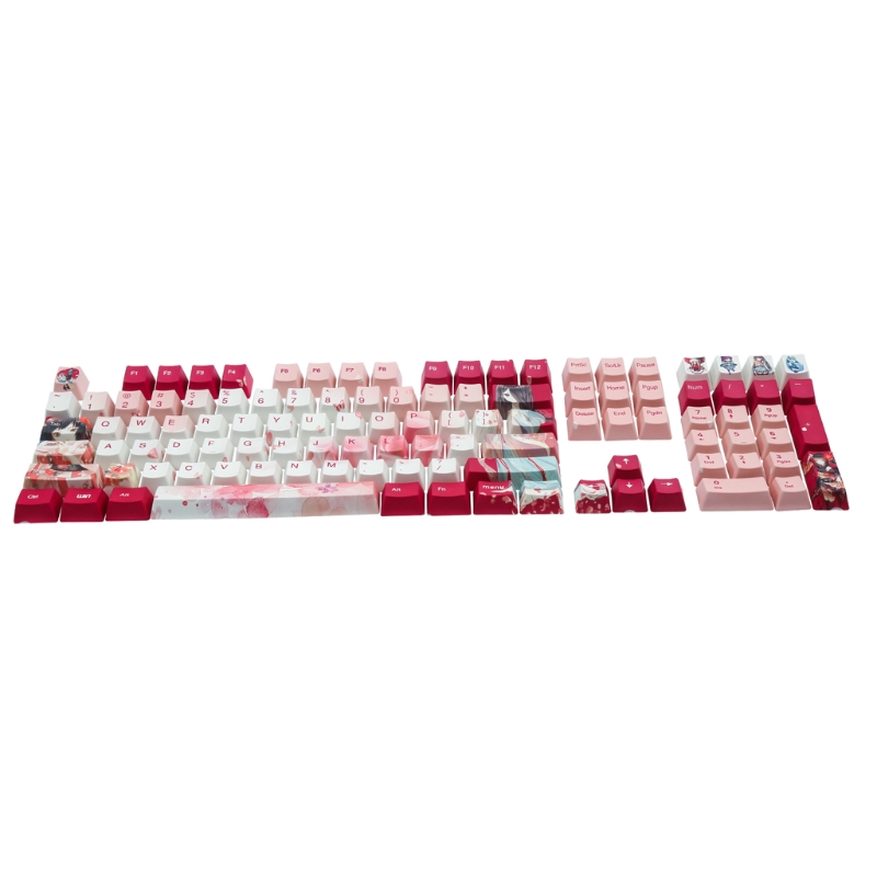 1set 108 Keys PBT Dye Sub Keycaps Full Set Mechanical Keyboard Keycaps PBT Cap