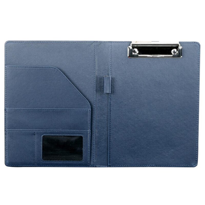 A5 Document Bag File Folder Clipboard Business Office Financial School Supplies: Blue
