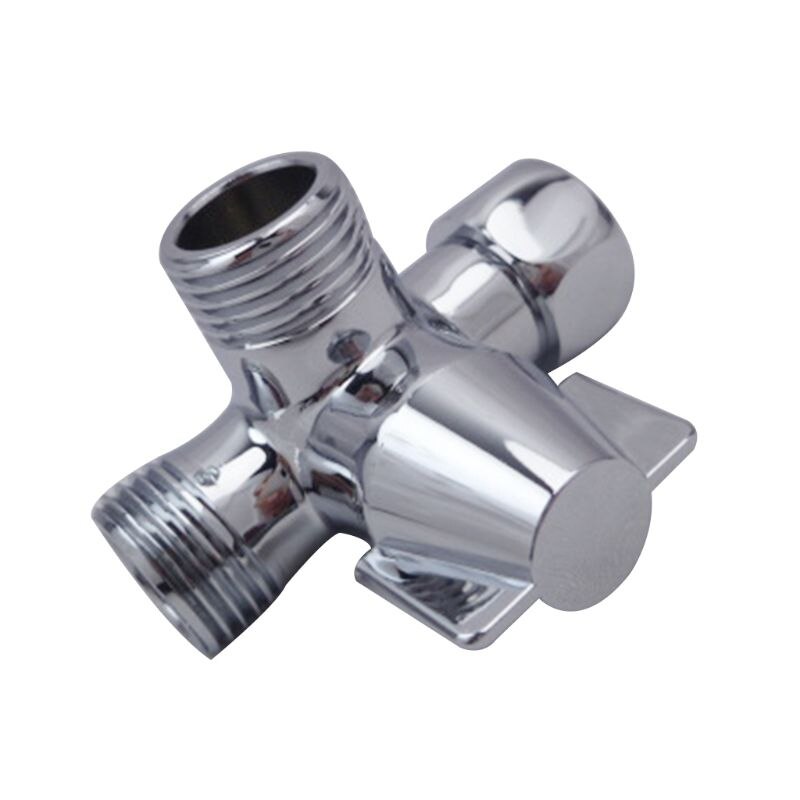 Metalen Drie-Weg Water Diverter T-Vormige Adapter Douche Afleiders Connector Wc Bidet Water Separator Kraan Splitter