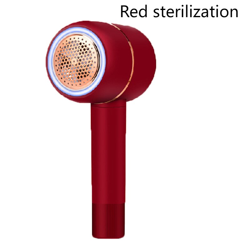 Ball Trimmer Fabric Shaver Hair Ball Cleaner Clothes Shaver Electric Lint Remover USB Rechargeable Fluff Remover Pellets Cleaner: Red sterilization