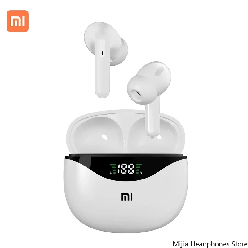 Xiaomi Bluetooth-hoofdtelefoon Draadloze koptelefoon Sport Waterdichte 9D-stereoheadsets met microfoon LED-display Oordopjes met lage latentie