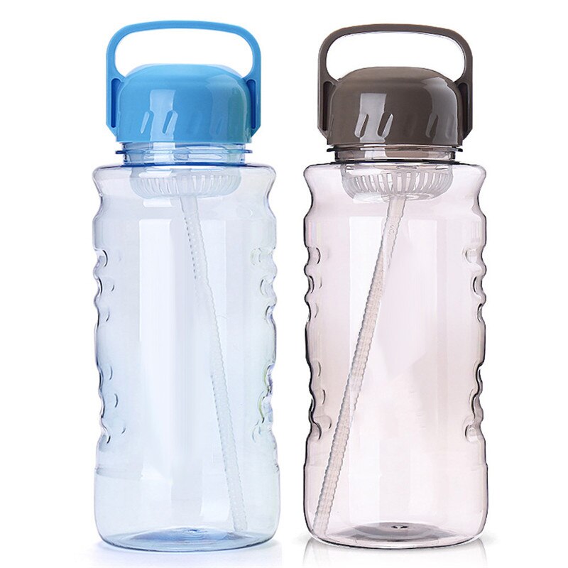 Water Bottle With Straw Gym Drink BPA-Free Sport High-capacity 2000ML Kettle For Hiking Travel Cycling