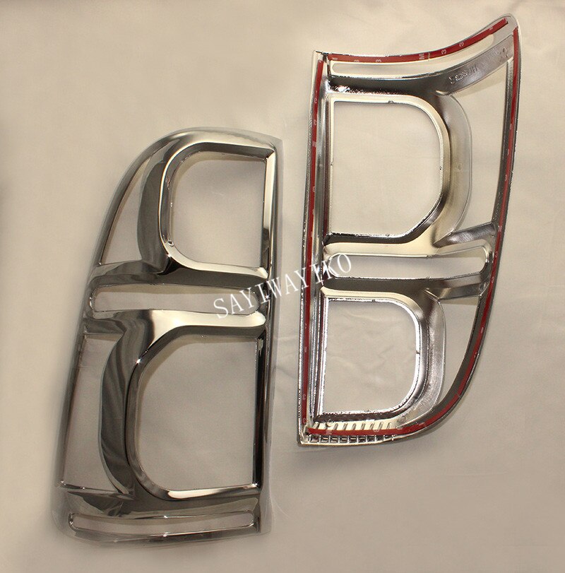 CHROME STYLING REAR LIGHTS COVER TAIL light COVER CHORMED TRIMS COVER FOR TOYOTA HILUX VIGO CAR REAR LAMP COVER