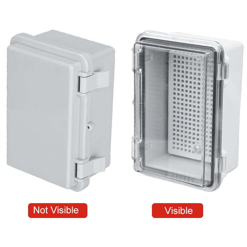 ABS Waterproof Enclosure IP67 Plastic Box Electrical Wire Junction Housing Outdoor With buckle Hasp Electronic Project Case