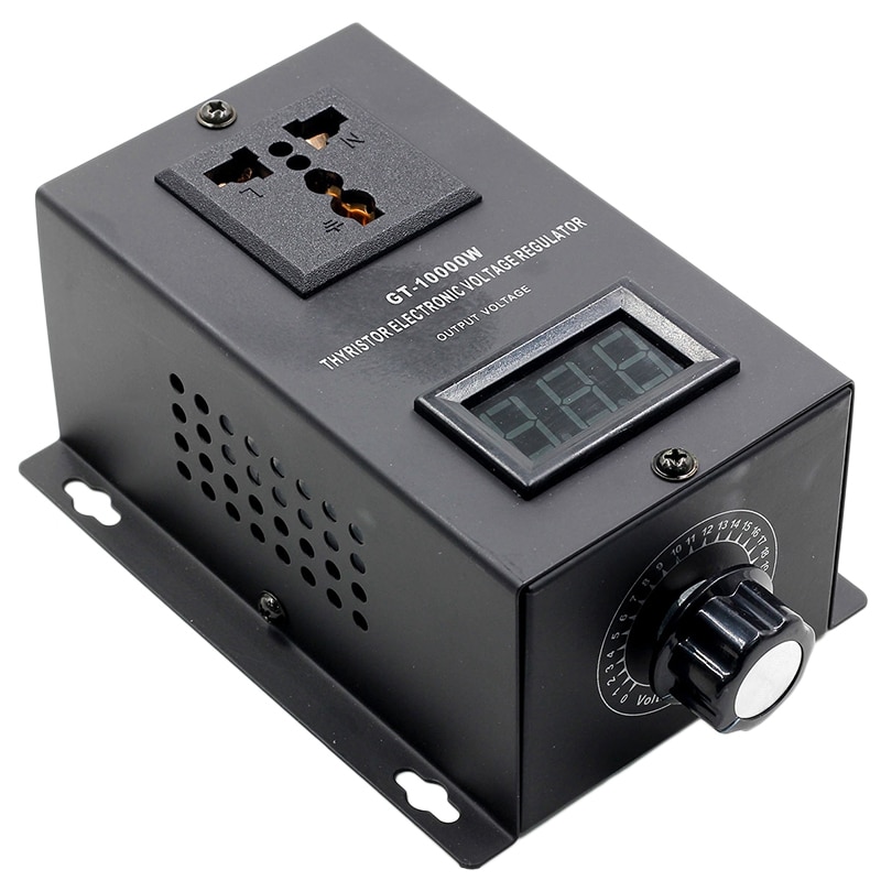 Ac 220v 10000w scr elektronisk spændingsregulator temperatur hastighedsjustering controller dæmpning dæmper termostat