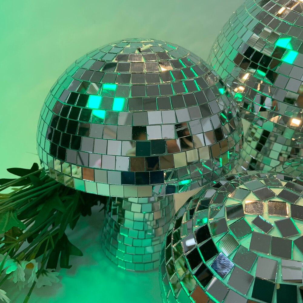 Disco Champignon Boule Champignon Rétro Boule Disco Mur Fenêtre Décoration De Bureau Enterrement De Vie De Jeune Fille, Fête D&#39;anniversaire, Douche Nuptiale
