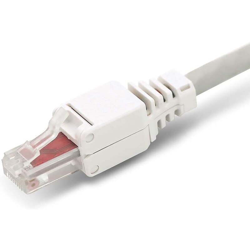 10 x nettverkskontakter verktøyfri  rj45 cat 6 lan utp kabel plugg uten verktøy cat 5 cat 7 installasjonskabel patchkabel
