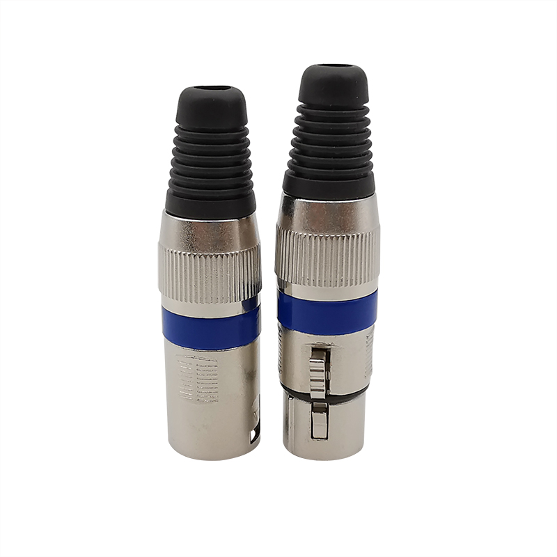 2Pair 3 Pin XLR Male Female Connectors Audio Cable Plug Jack Solder Connector Adapter For Mic Microphone