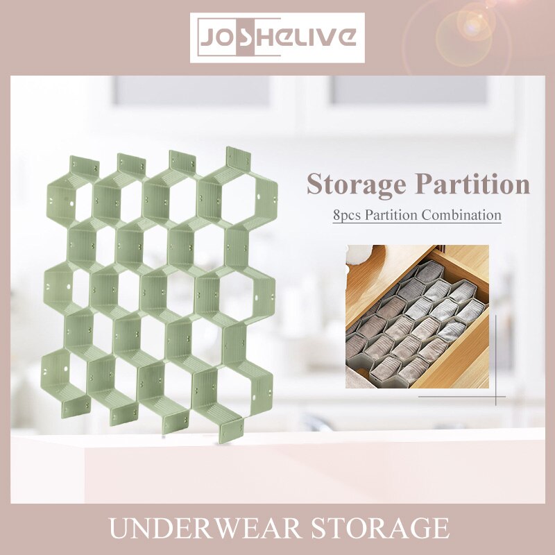 Einstellbare Waben bilden Schublade Organizer DIY Netz Lagerung Organizer Schindel Schublade Teiler Für Sortierung Höschen Socken