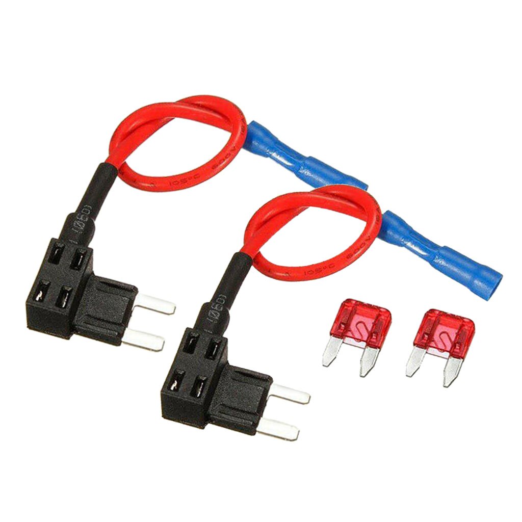 2Pcs Add-a-circuit Circuit Fuse Adapter Mini Adapter Holder Plug Blade Fuse Low Profile Blade Fuse Holder Add-a-circuit Fuse