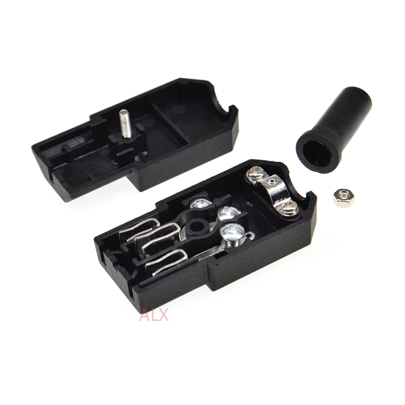 10A US AC250V 10A 3pin IEC C13 Power Supply plug socket Adapter male plug & female jack Rewirable cable wire connector