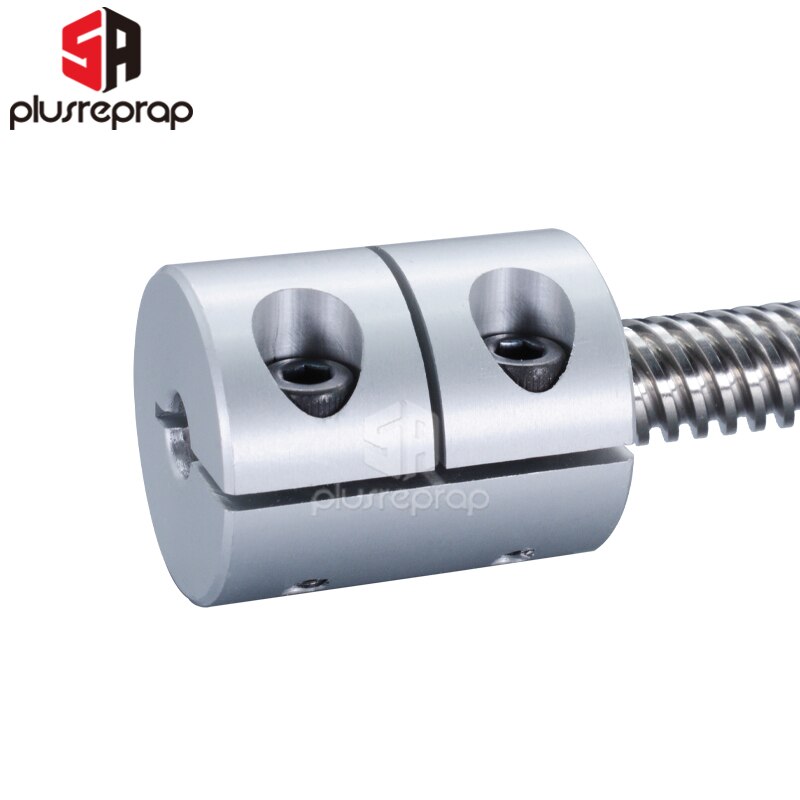 Acoplamento rígido d20 l25 5x8x25mm do servo motor da braçadeira do acoplador do eixo das peças da impressora 3d para o parafuso de ligação cr10 Ender-3 t8