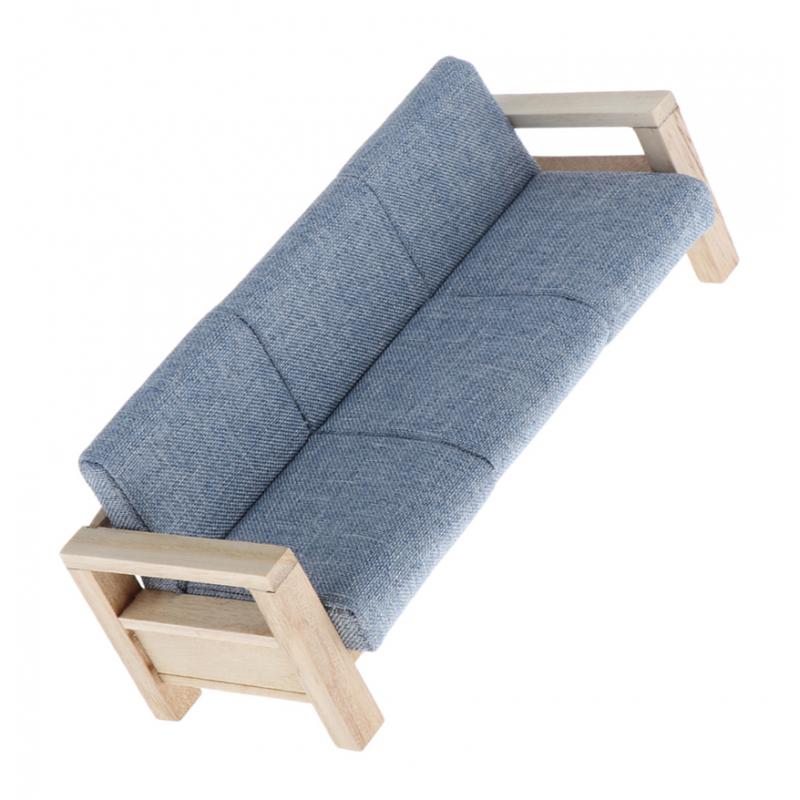 1:12 Poppenhuis Meubels-3 Zitsbank Meubels Model Voor Poppenhuis Elke Kamers Decor, Ins Eenvoudige Stijl