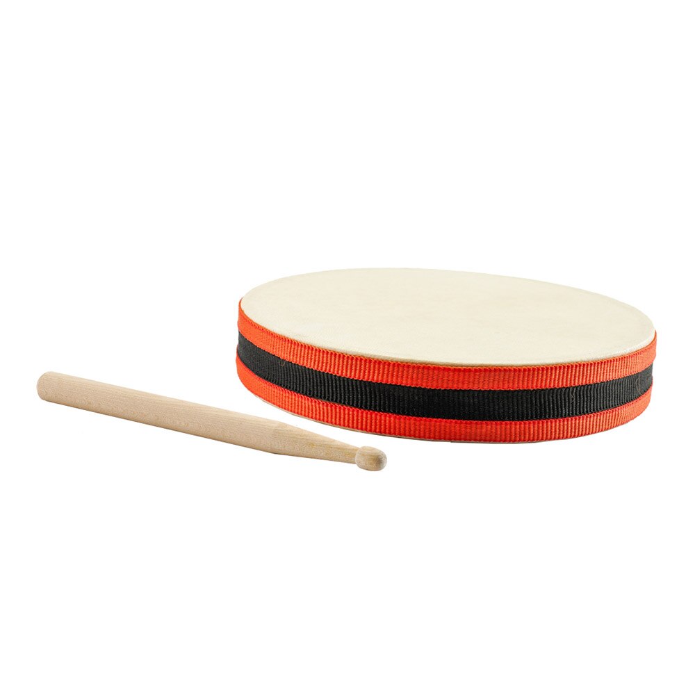 8 Inch Hand Drum Musical Percussion Handdrum Wood Frame Bodhran with Mallet for beginner Kids musical toy