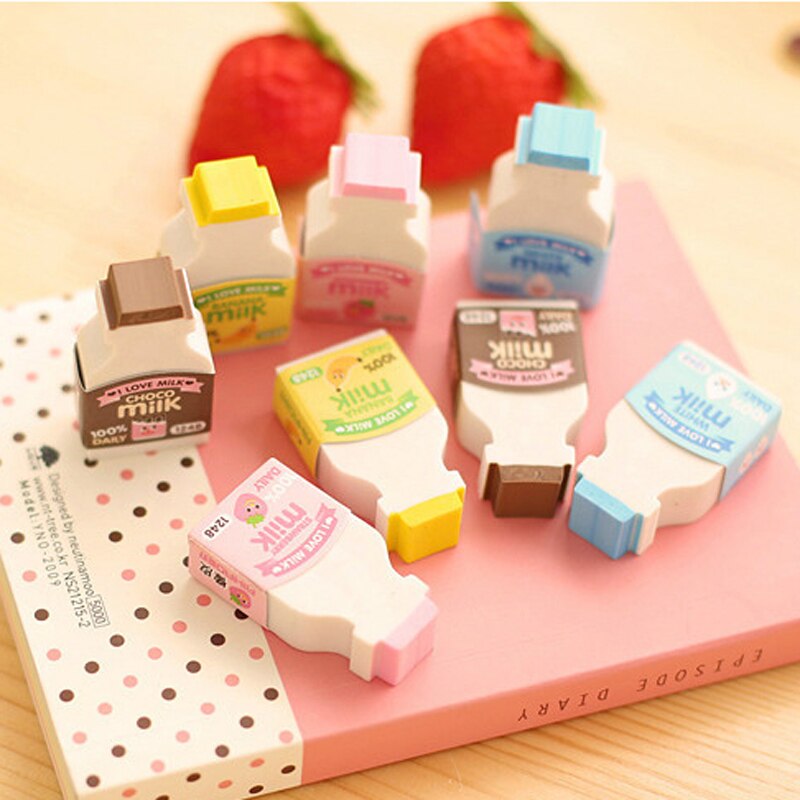 Mini gomme à gomme fruits pièces/ensemble Kawaii, papeterie créative, papeterie scolaire, pour enfants